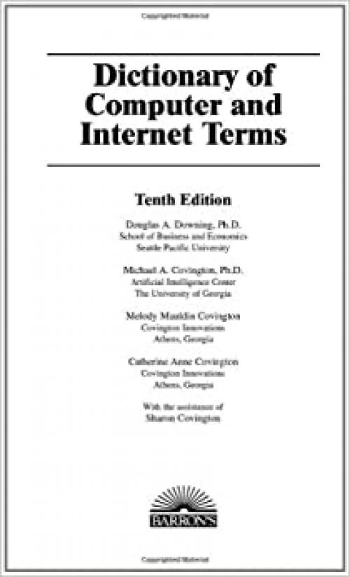  Dictionary of Computer and Internet Terms (Barron's Business Dictionaries) 