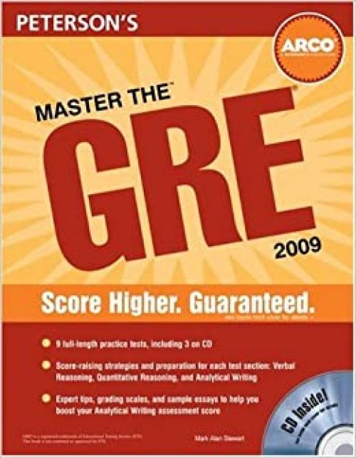  ARCO Master the GRE 2009 (with CD) 