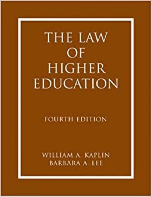  The Law of Higher Education 2 Volume-set 