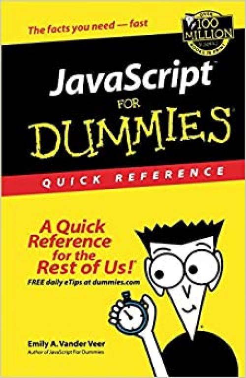  JavaScript For Dummies Quick Reference 