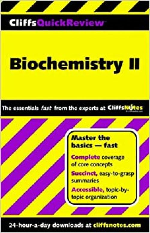  CliffsQuickReview Biochemistry II (Bk. 2) 