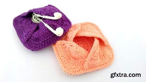 How To Crochet A Square Ear Phone Case - Fun Project