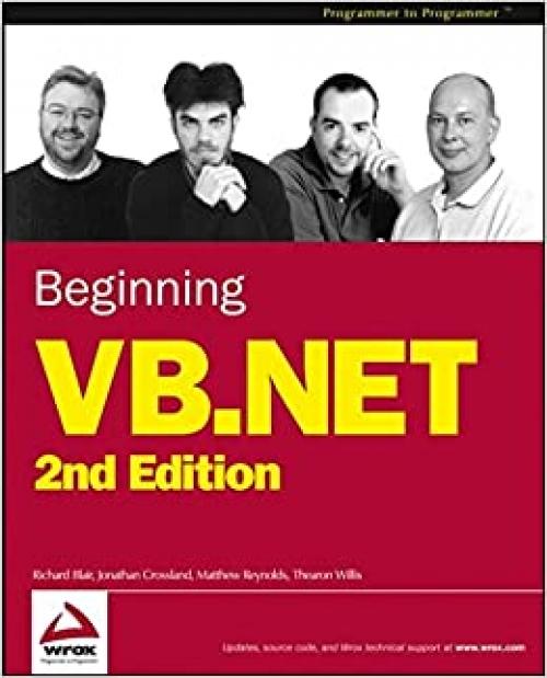  Beginning VB.NET (Programmer to Programmer) 