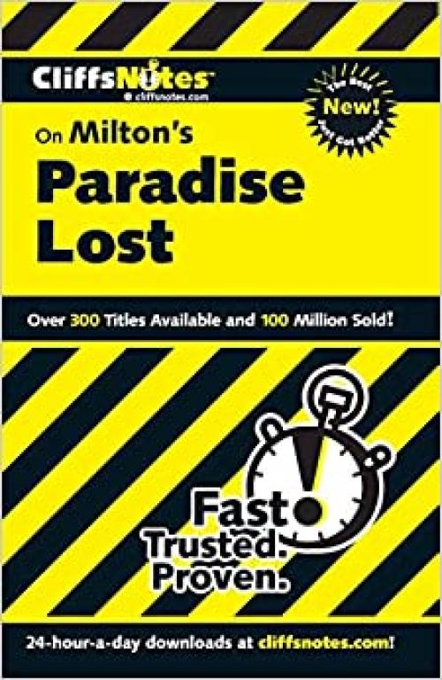  CliffsNotes on Milton's Paradise Lost (Cliffsnotes Literature Guides) 