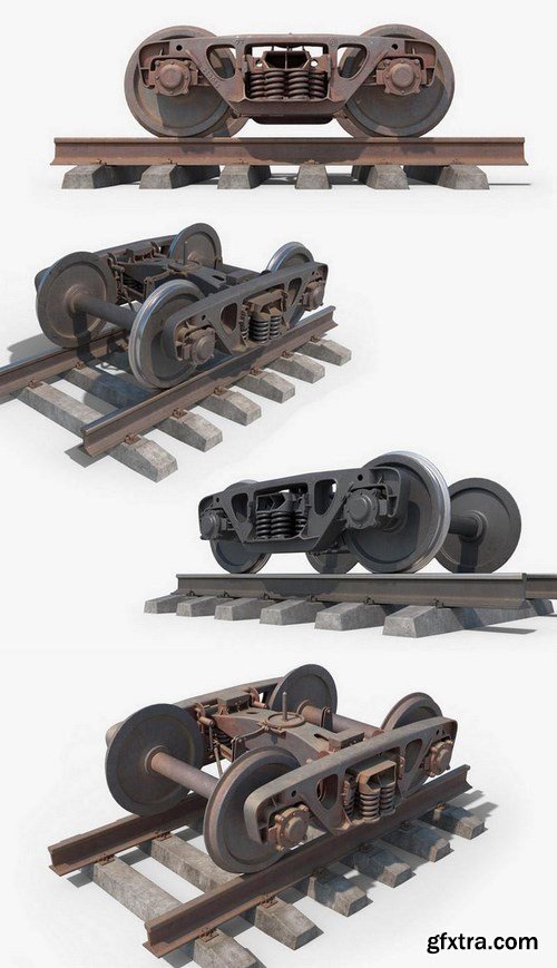 Bogie Wheelset 3D Model