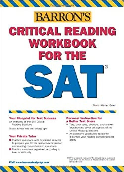  Critical Reading Workbook for the Sat 