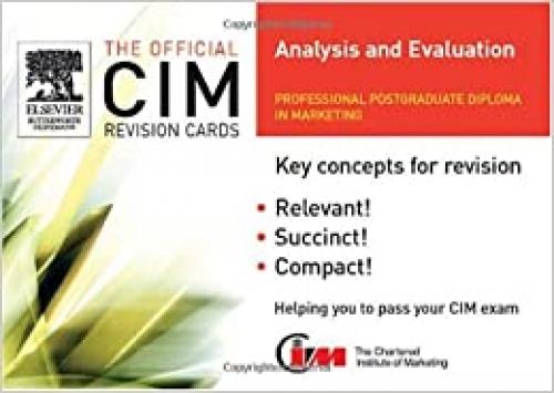 CIM Revision cards: Analysis and Evaluation (Official CIM Revision Cards) 