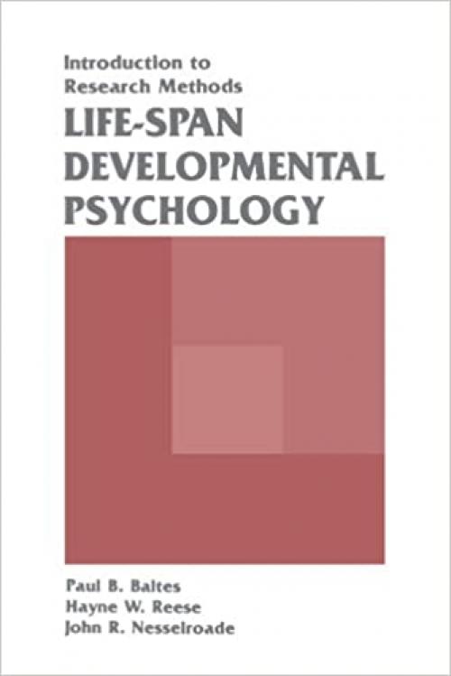  Life-span Developmental Psychology: Introduction To Research Methods 