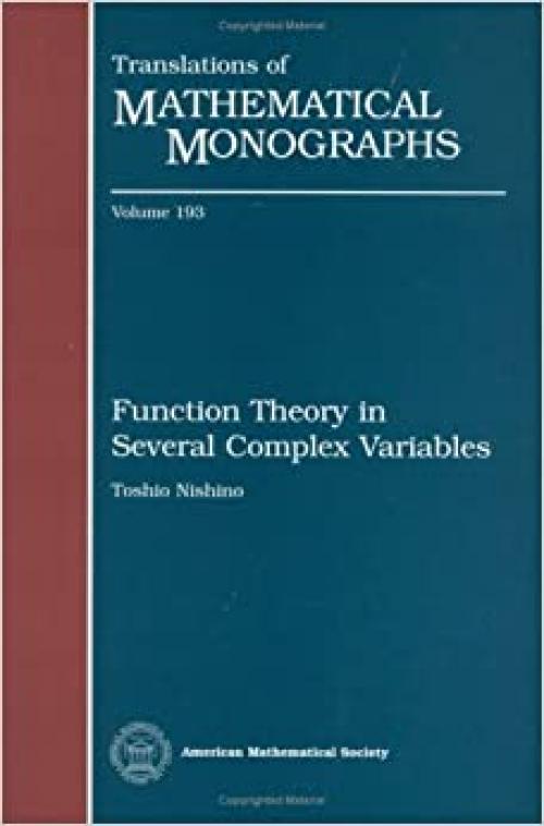  Function Theory in Several Complex Variables (Translations of Mathematical Monographs) 