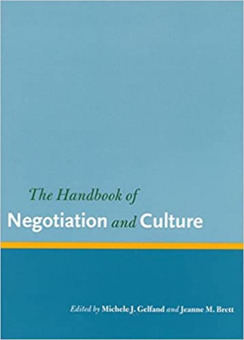  The Handbook of Negotiation and Culture (Stanford Business Books (Hardcover)) 