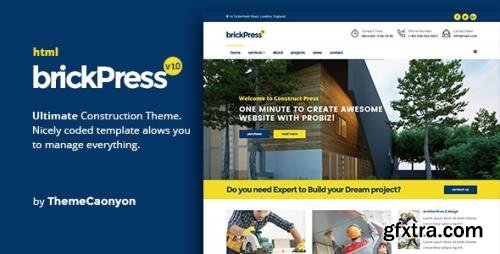 ThemeForest - BrickPress v1.0 - Construction & Building HTML5 Template - 19227682