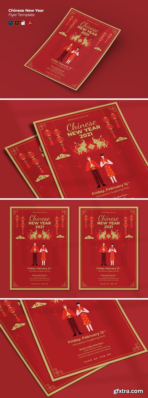 Chinese New Year Flyer Template