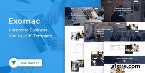 ThemeForest - Exomac v1.0 - Corporate Business Vue Nuxt JS Template - 30078261