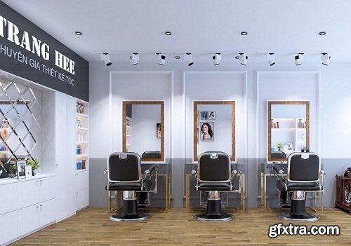 Hair Salon 02 Interior Scene