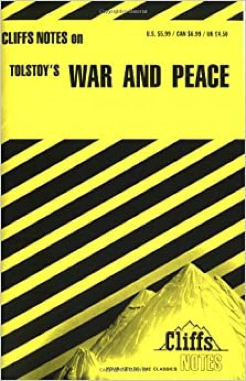  Tolstoy's War and Peace (Cliffs Notes) 