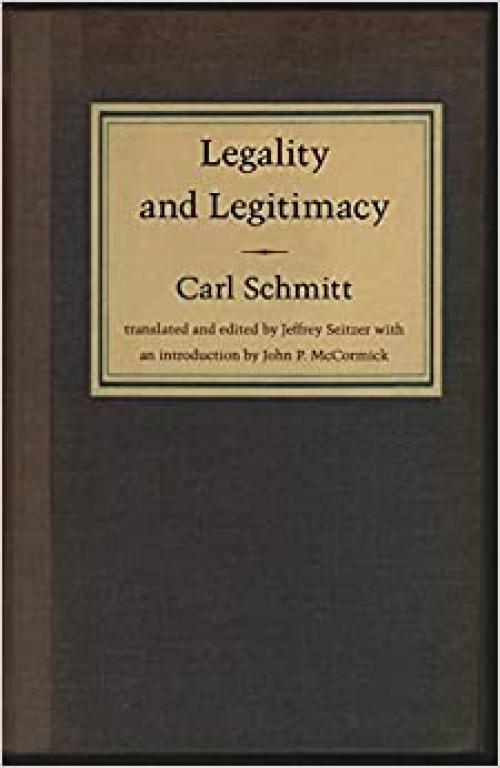  Legality and Legitimacy 