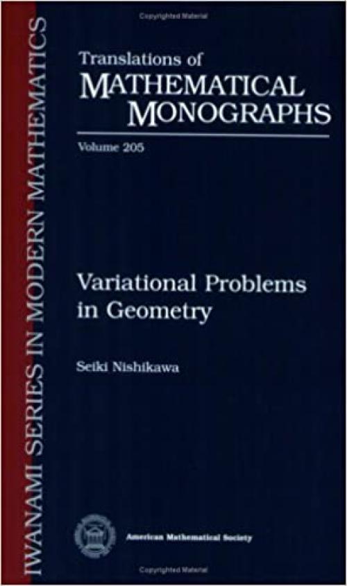  Variational Problems in Geometry (Translations of Mathematical Monographs) 