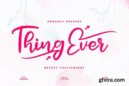 Thing ever Beauty Calligraphy