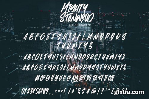 MightyStanwood - Urban Brush Font