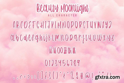 Beauty Moonlight - Cute Font