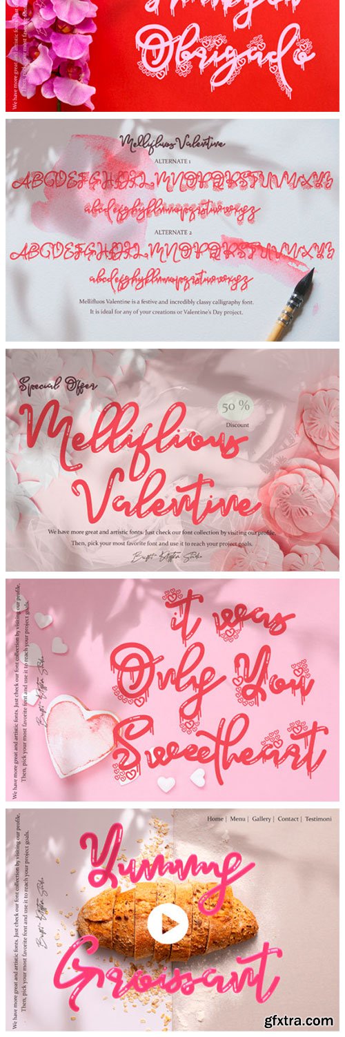 Mellifluous Valentine Font