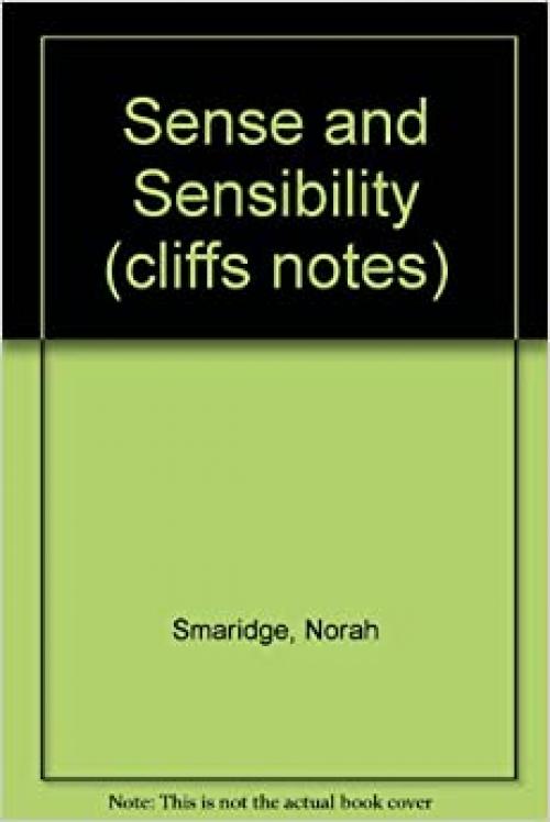  CliffsNotes on Austen's Sense and Sensibility 