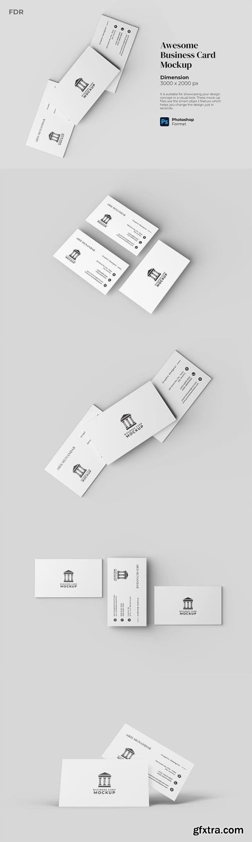 Awesome Business Card Mockup