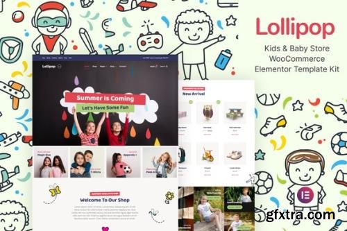 ThemeForest - Lollipop v1.0.0 - Kids & Baby Store WooCommerce Elementor Template Kit - 30051259