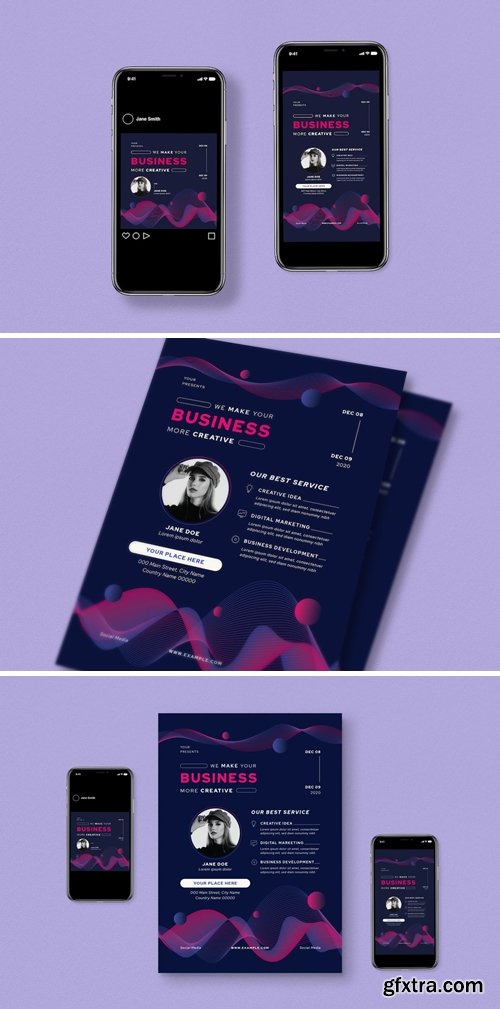 Creative Business Flyer Set