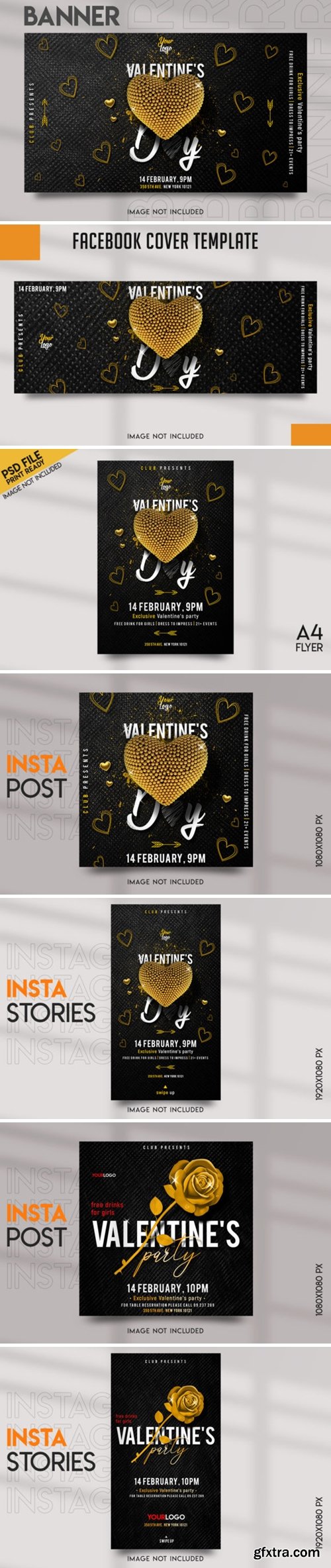 Valentine\'s Party Social Media Template