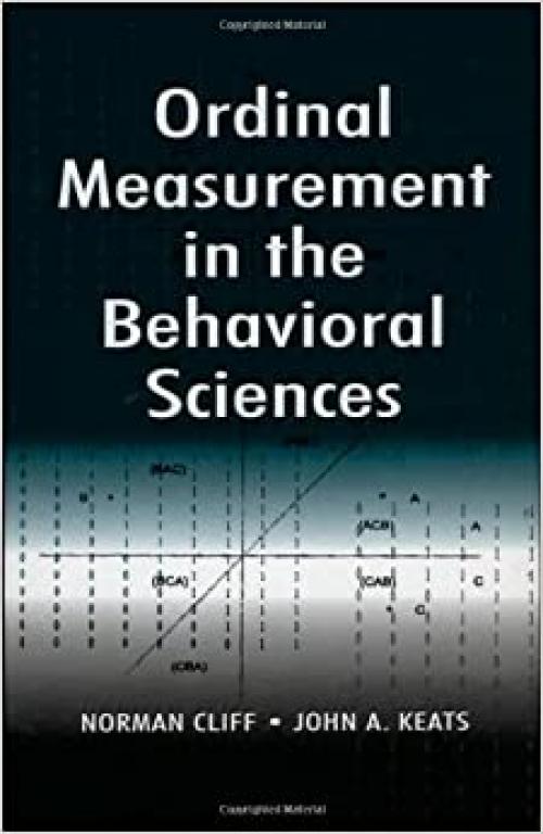  Ordinal Measurement in the Behavioral Sciences 