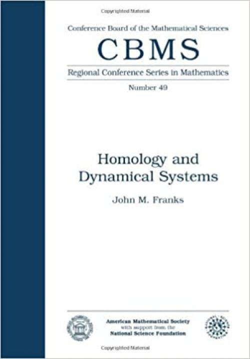  Homology and Dynamical Systems (Cbms Regional Conference Series in Mathematics) 