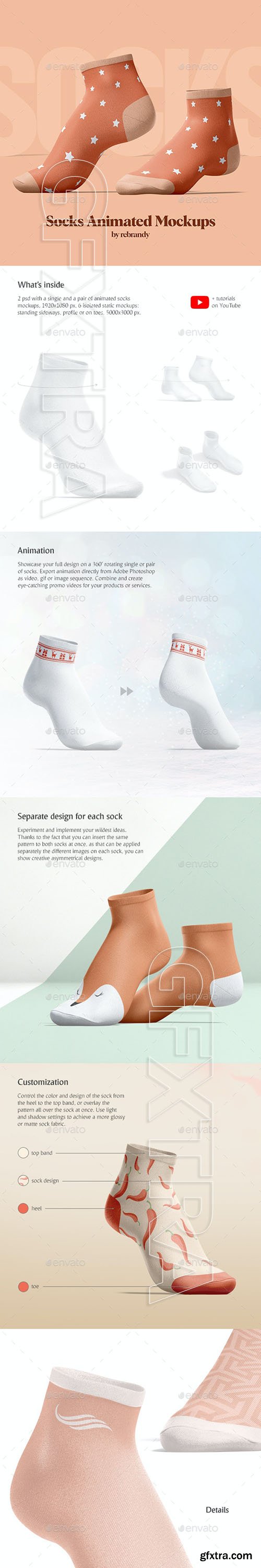 GraphicRiver - Socks Animated Mockups 30007843