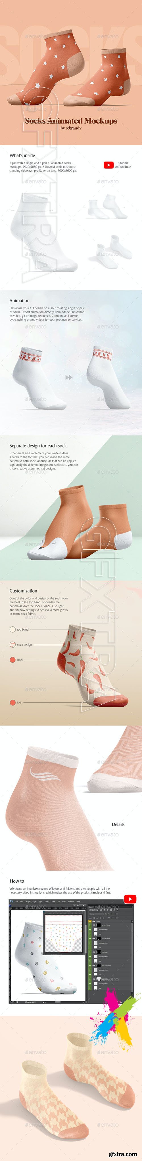 GraphicRiver - Socks Animated Mockups 30007843