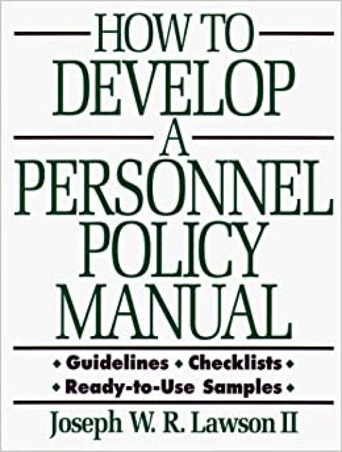  How to Develop a Personnel Policy Manual 