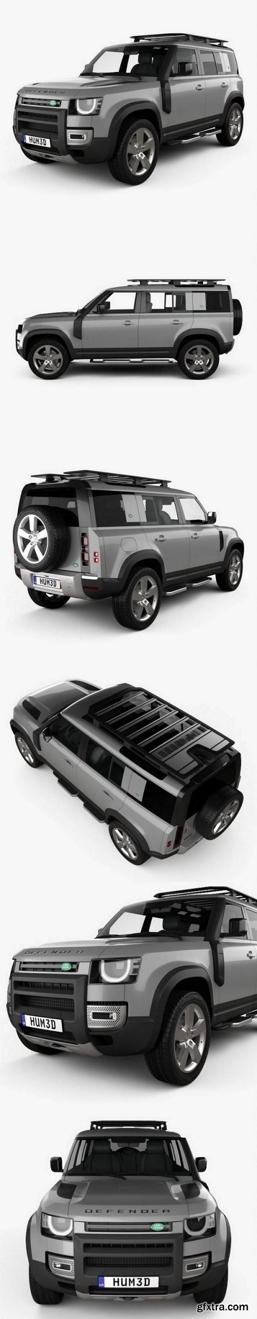 Land Rover Defender 110 2020 3d model