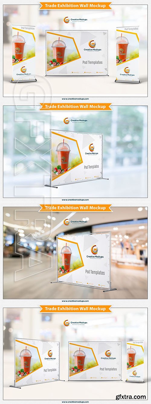 CreativeMarket - Trade Exhibition Wall Mockup 5670388