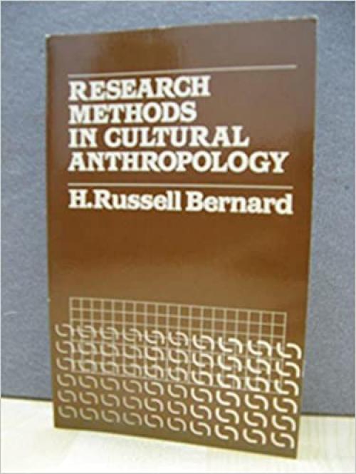  Research Methods in Cultural Anthropology 