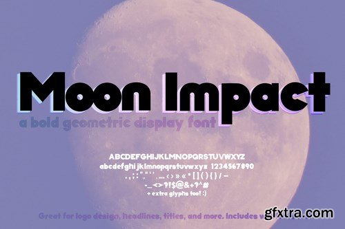 Moon Impact Font Bold (Geometric Font)