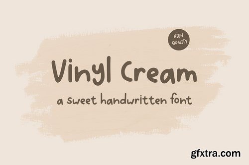 Vinyl Cream - A Sweet Handwritten Font