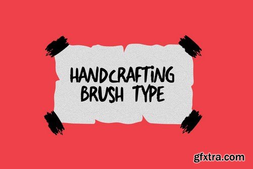 Berantakan Brush Typeface