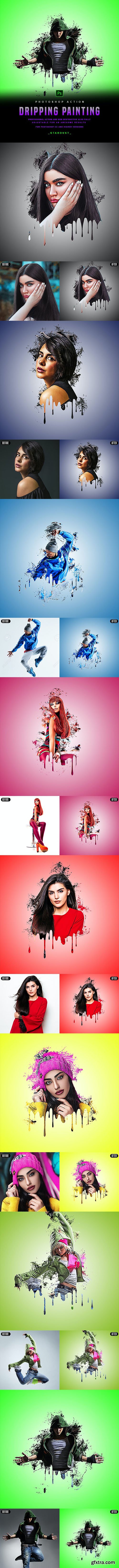 GraphicRiver - Dripping Painting - Photoshop Action 29878099