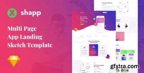 ThemeForest - Xshapp v1.0 - Multipage App Landing Sketch Template - 29851482