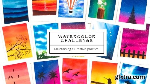 15 Day WATERCOLOR CHALLENGE - Maintaining a Creative Practice