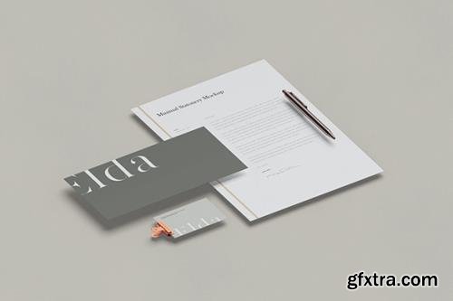 Isometric Stationery mockup