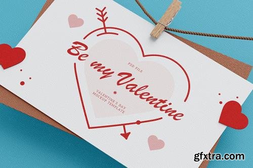 Valentine's Day Card Mockup