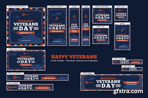 Happy Veterans Banners Ad