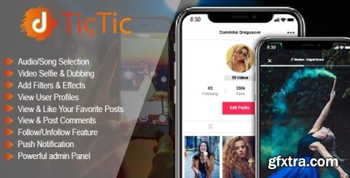 CodeCanyon - TicTic v3.0.0 - Android media app for creating and sharing short videos - 23770993
