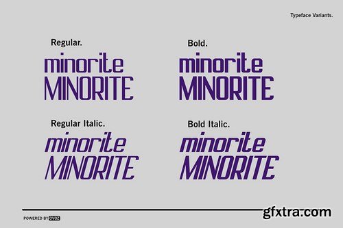 MINORITE DISPLAY TYPEFACE FONT