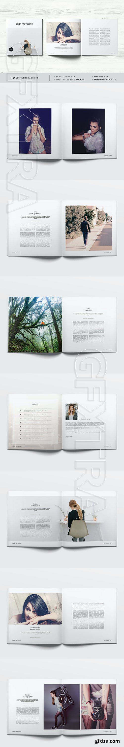 Square Gleih Magazine Template